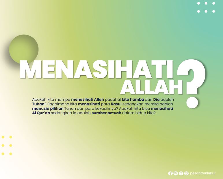 menasihati Allah